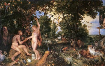 クラシックヌード Painting - アダムとイブの大きなピーター・パウル・ルーベンスのヌード